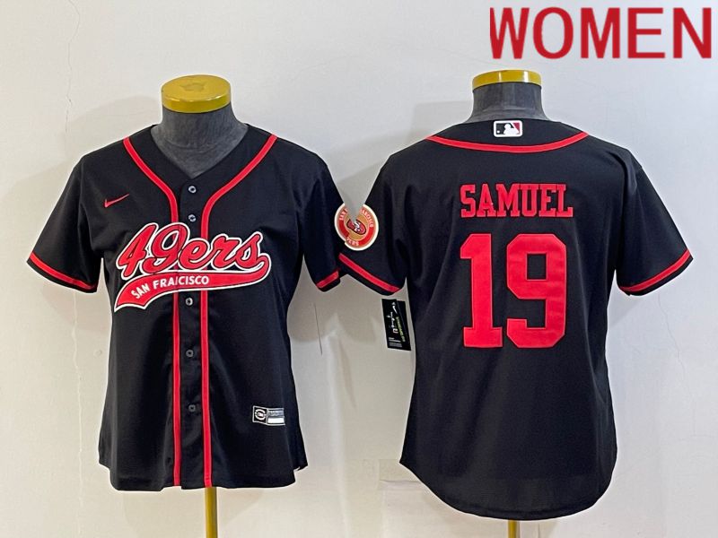 Women San Francisco 49ers #19 Samuel Black 2022 Nike Co branded NFL Jersey
